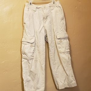Boys light khaki cargo pants size 5T